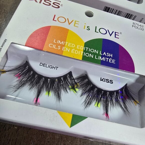 Kiss Other - 4 Pack - KISS 'Love is Love' Limited Edition Pride False Eyelashes ‘Delight’